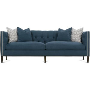 Robin Bruce Brette Tuxedo Sofa With Nailhead Trim Saugerties Furniture Mart Sofas