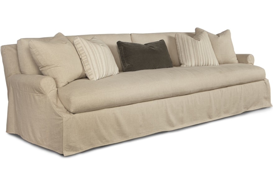 Robin Bruce Bristol 110 Inch Bench Seat Cushion Slipcover Sofa