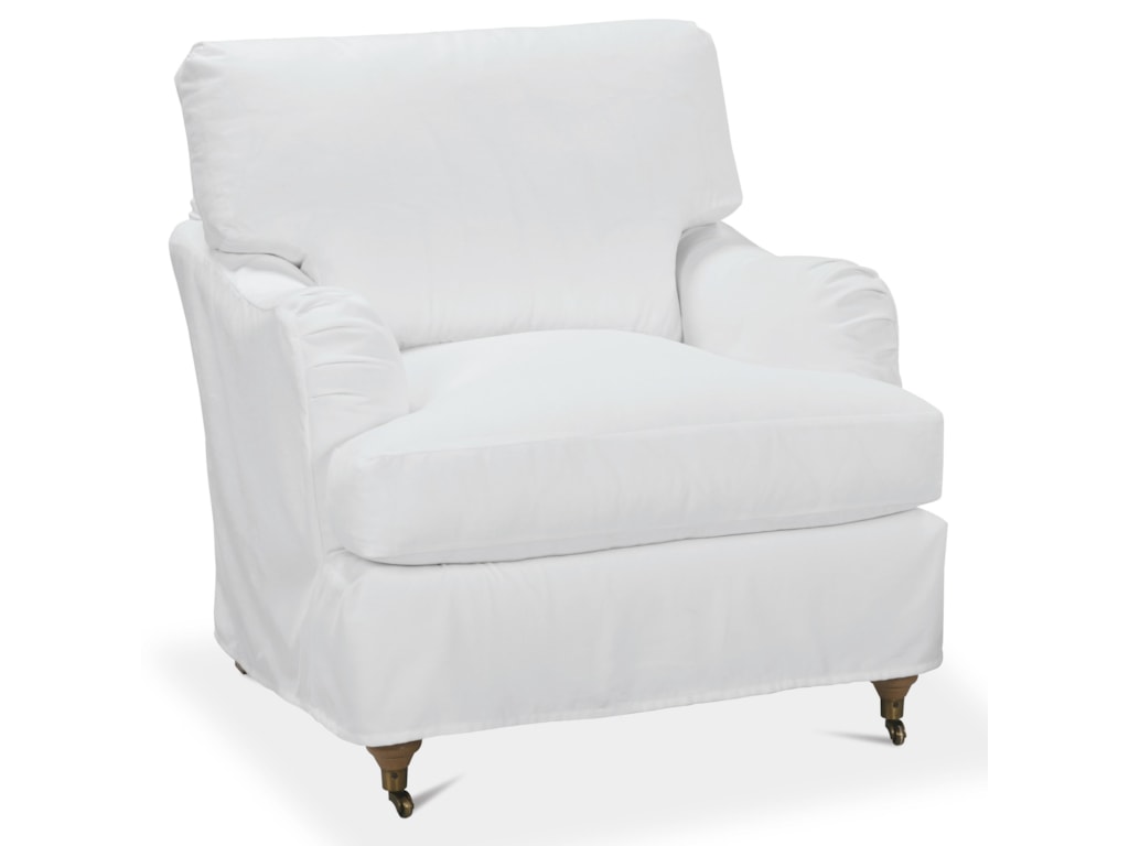Robin Bruce Brooke Slipcover Chair With Casters Sprintz Furniture Robin Bruce Brookeslipcover Chair