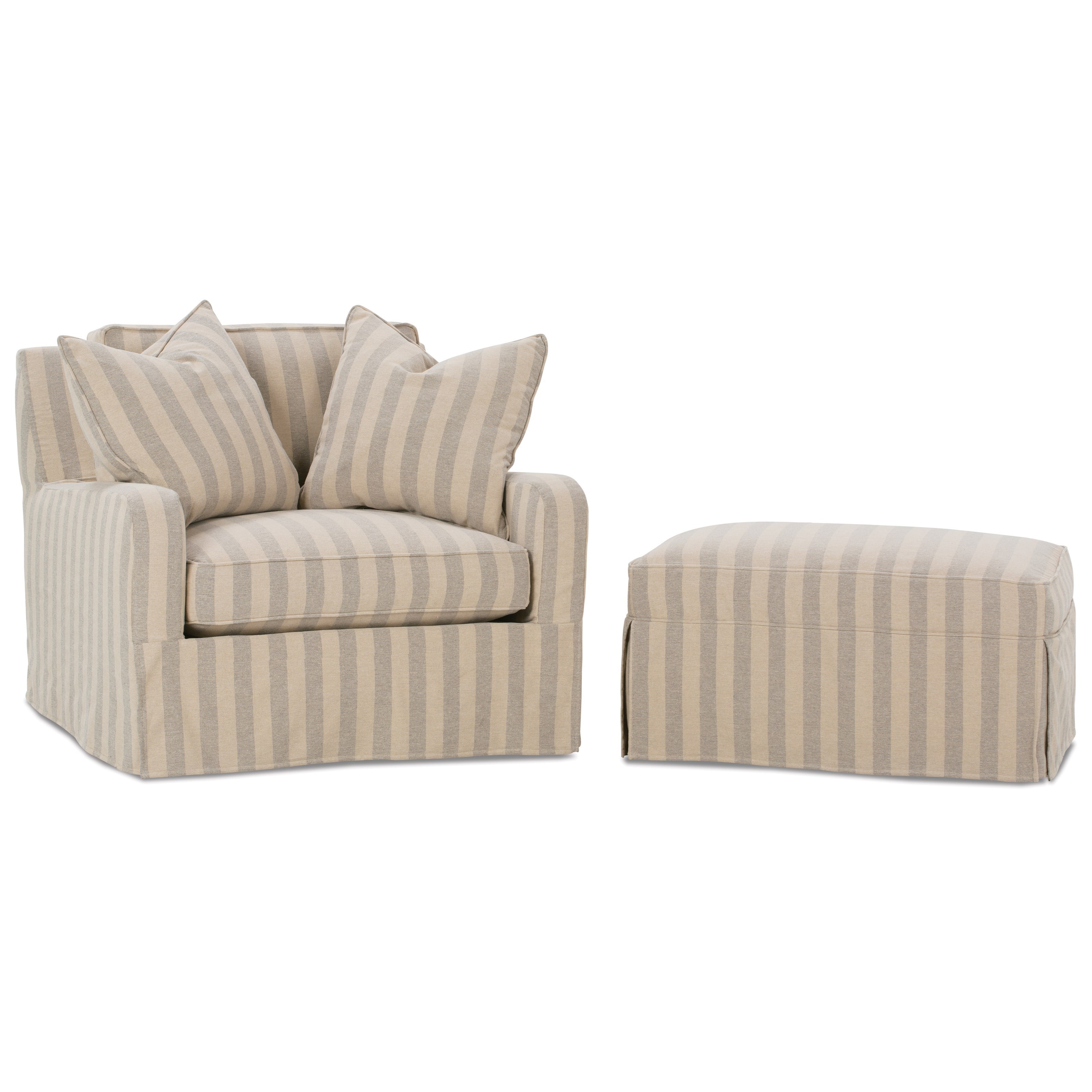 Robin Bruce Havens Casual Chair And Ottoman Set Thornton Furniture Chair Ottoman Sets