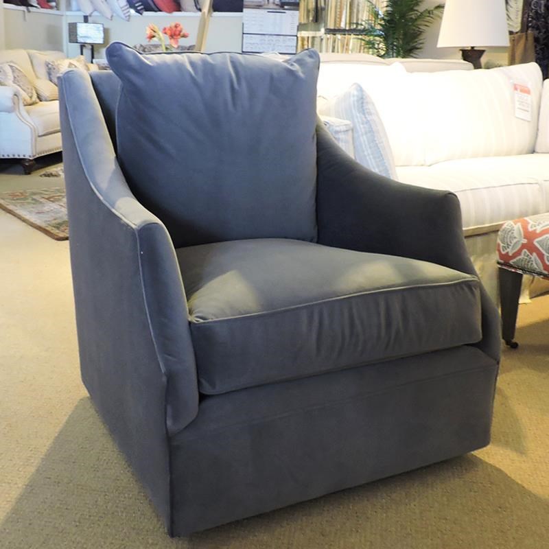 Robin Bruce Kara Swivel Chair With Wing Back Belfort Furniture Upholstered Chairs
