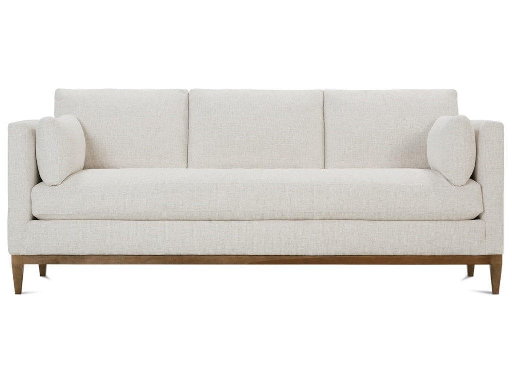 Robin Bruce Leo Contemporary Sofa With Wood Base Reeds Furniture Robin Bruce Leo Contemporary Sofa With