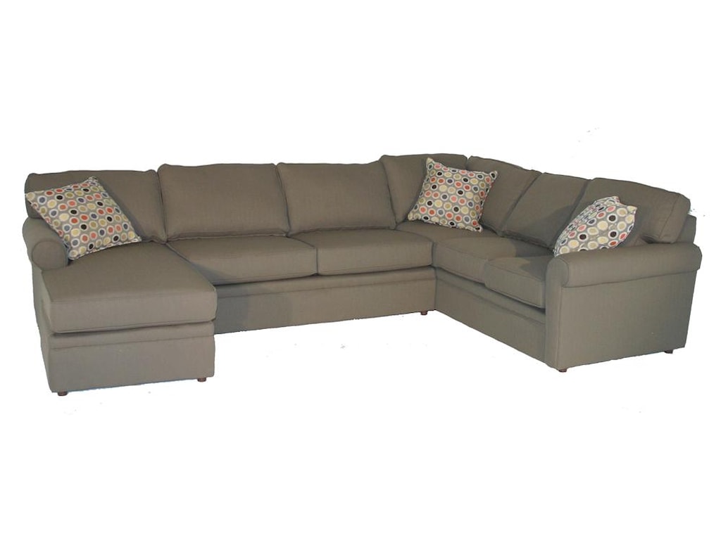 Rowe BrentwoodRolled Arm Sectional