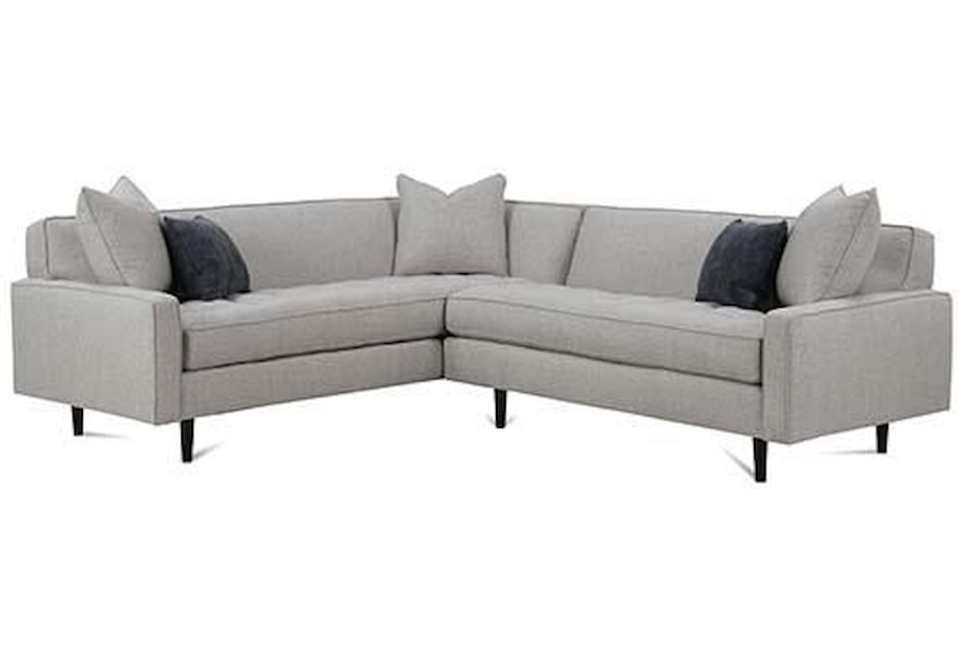 Brady Contemporary Sectional Sofa With Track Arms By Rowe At Sprintz Furniture Brady Contemporary Sectional Sofa With Track Arms By Rowe At Sprintz Furniture