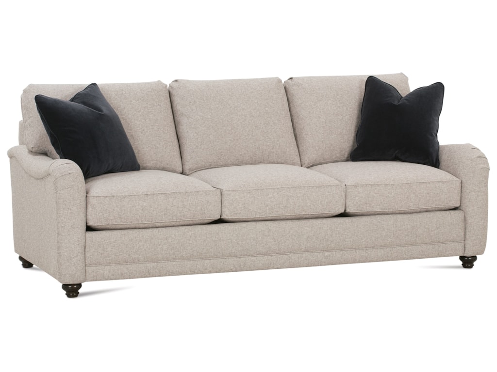 Rowe My Style I Customizable Sofa With English Arms Turned Feet And Rowe My Style Icustomizable Sofa