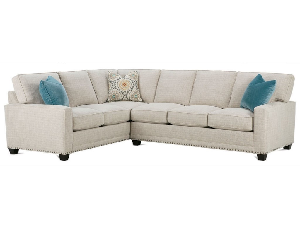 Rowe My Style I Customizable Sectional Sofa With Track Arms