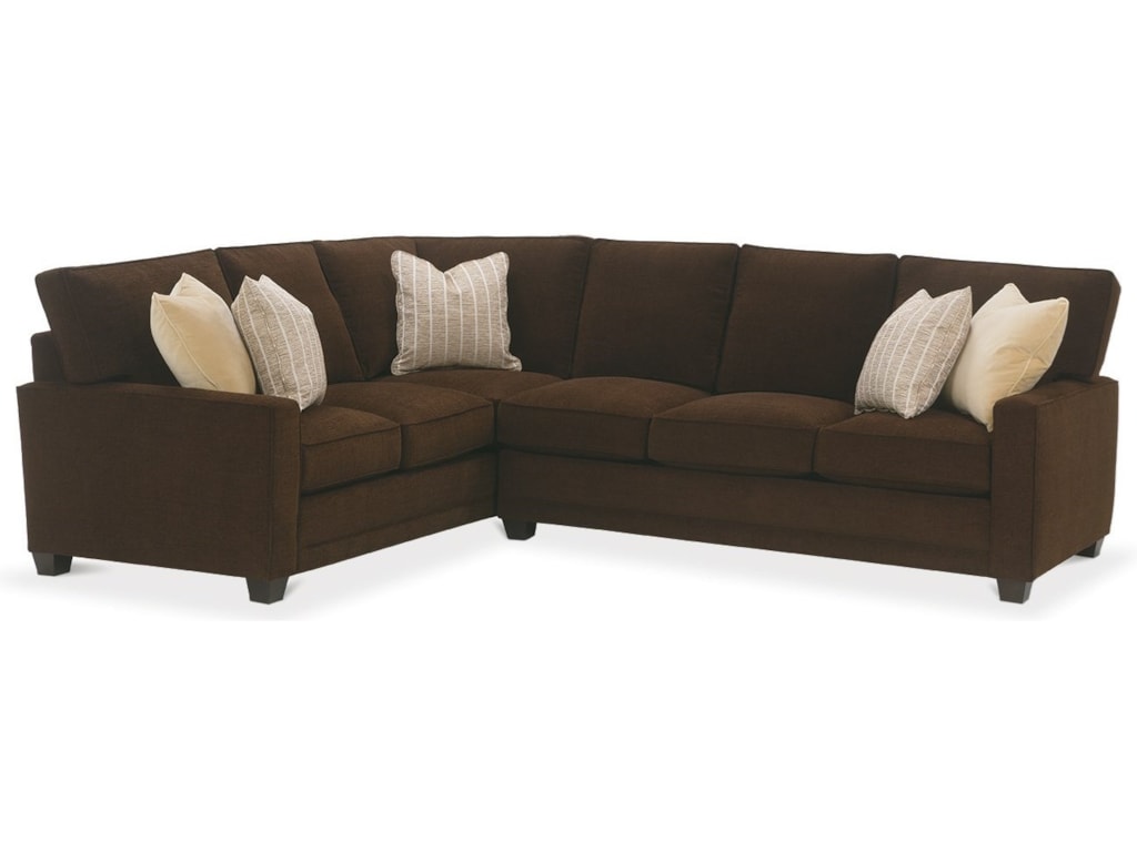 Rowe My Style I Customizable Sectional Sofa With Track Arms