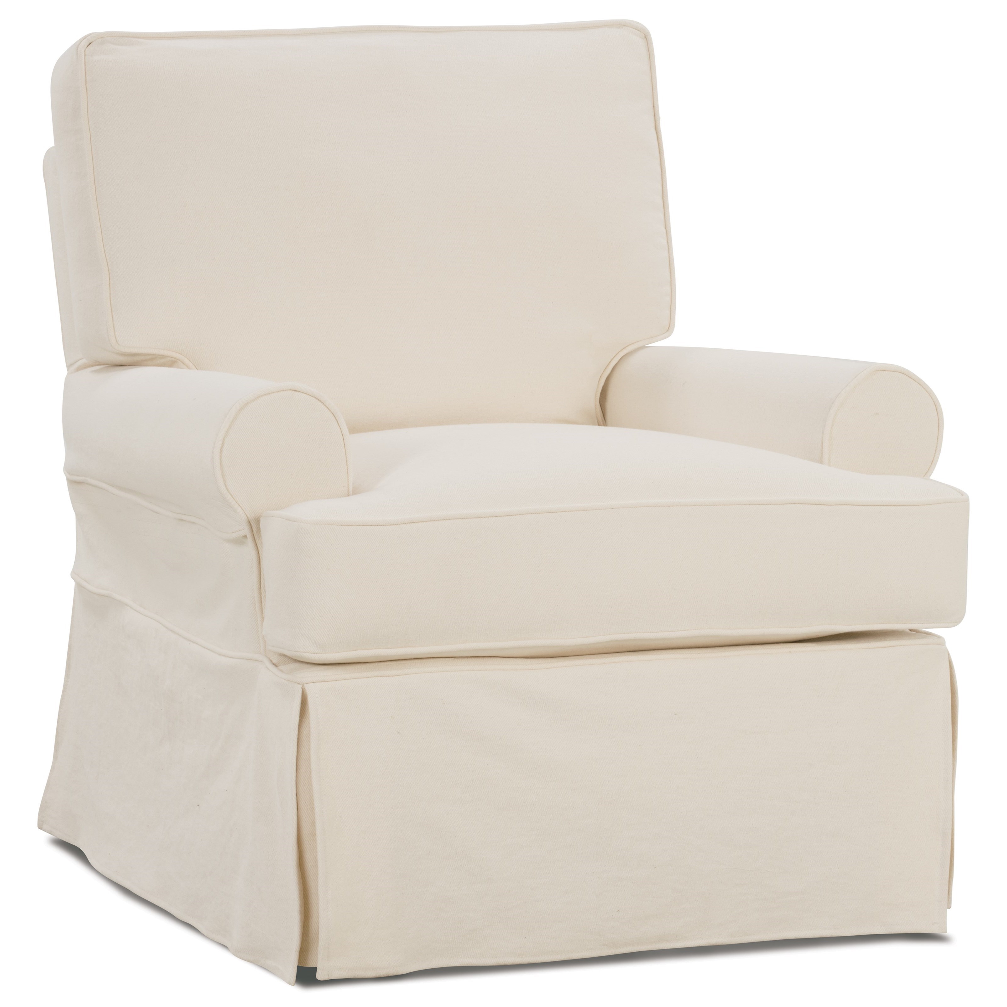 Rowe Chairs And Accents G921 000 Sophie Swivel Glider With Skirt