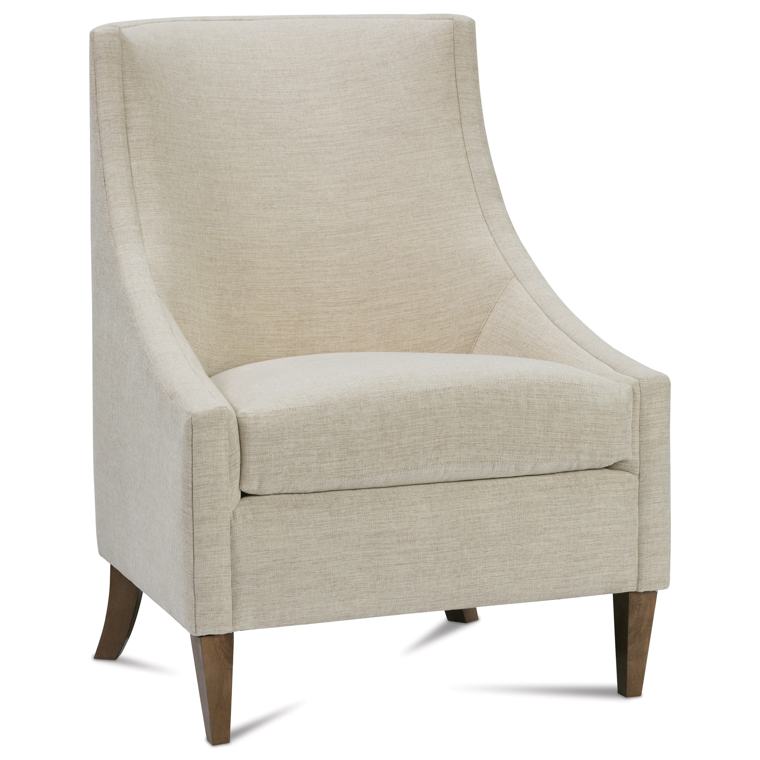 Dixon Accent Chair with Sloping Low Profile Arms