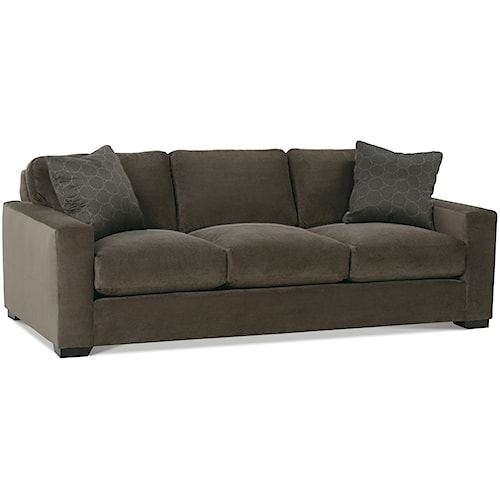 Rowe Dakota Three Cushion Contemporary Sofa Sprintz Furniture Rowe Dakota Three Cushion Contemporary Sofa