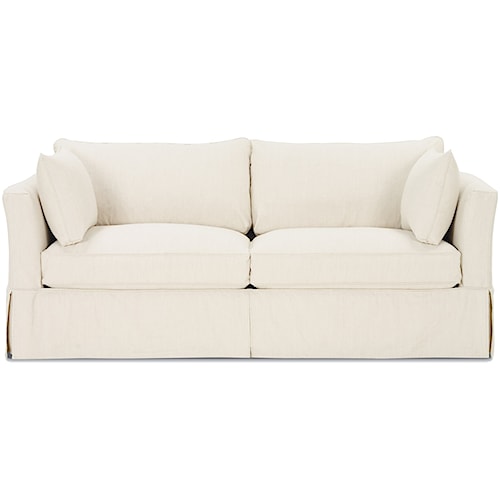 Rowe Darby Upholstered Slipcover Stationary Sofa Lindy S Furniture Rowe Darby Upholstered Slipcover Stationary Sofa