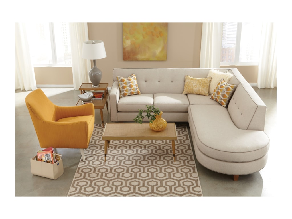 Rowe DorsetContemporary 2 Piece Sectional Sofa