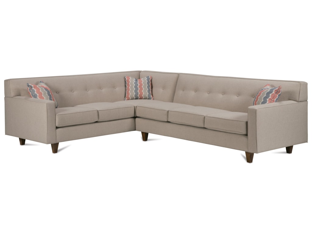 Rowe DorsetCorner Sectional with Tufted Back