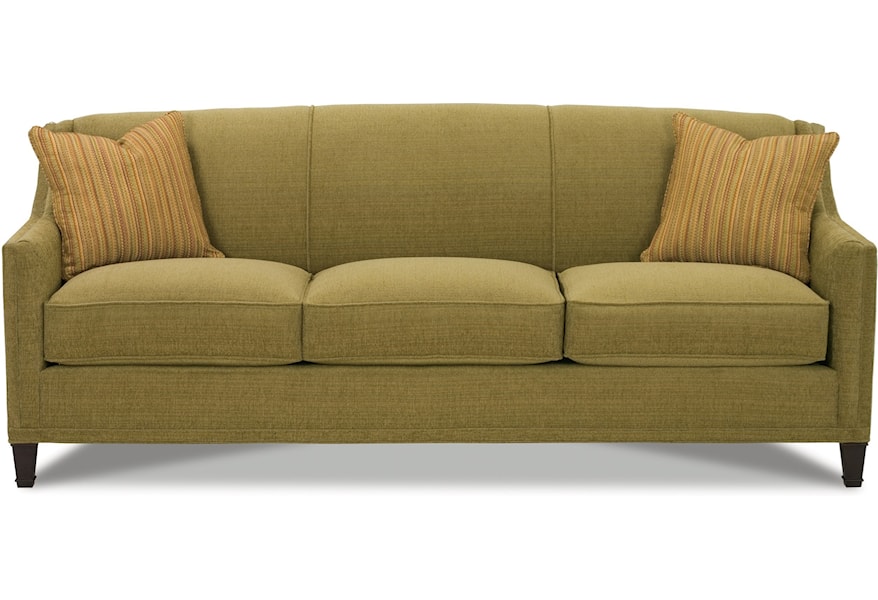 Rowe Gibson Sofa With Exposed Wood Feet Sprintz Furniture Sofas