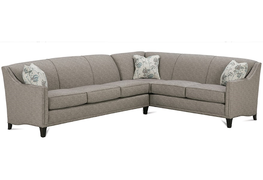 Rowe Gibson Transitional 2 Piece Sectional Sprintz Furniture