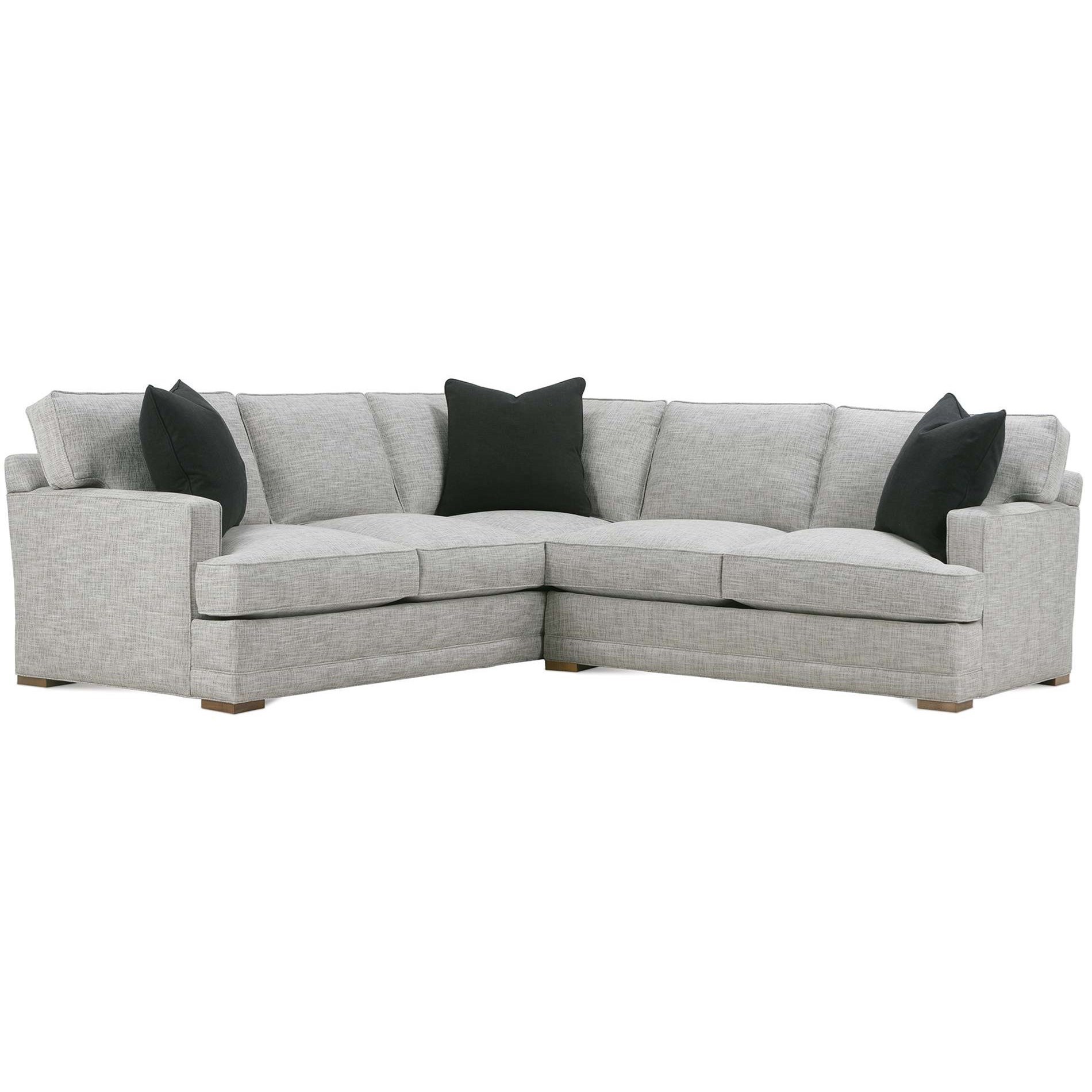 Rowe Grayson Contemporary 2 Piece Sectional With Lse Corner Sofa Belfort Furniture Sectional Sofas