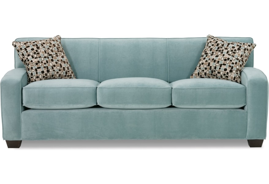 Rowe Horizon Transitional Sofa With Wood Legs Sprintz Furniture Rowe Horizon Transitional Sofa With