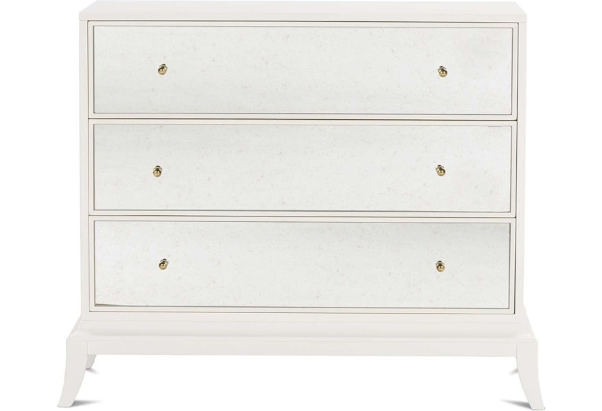 Rowe Lyric 10190 Glam Chest With Mirrored Drawer Fronts Steger S