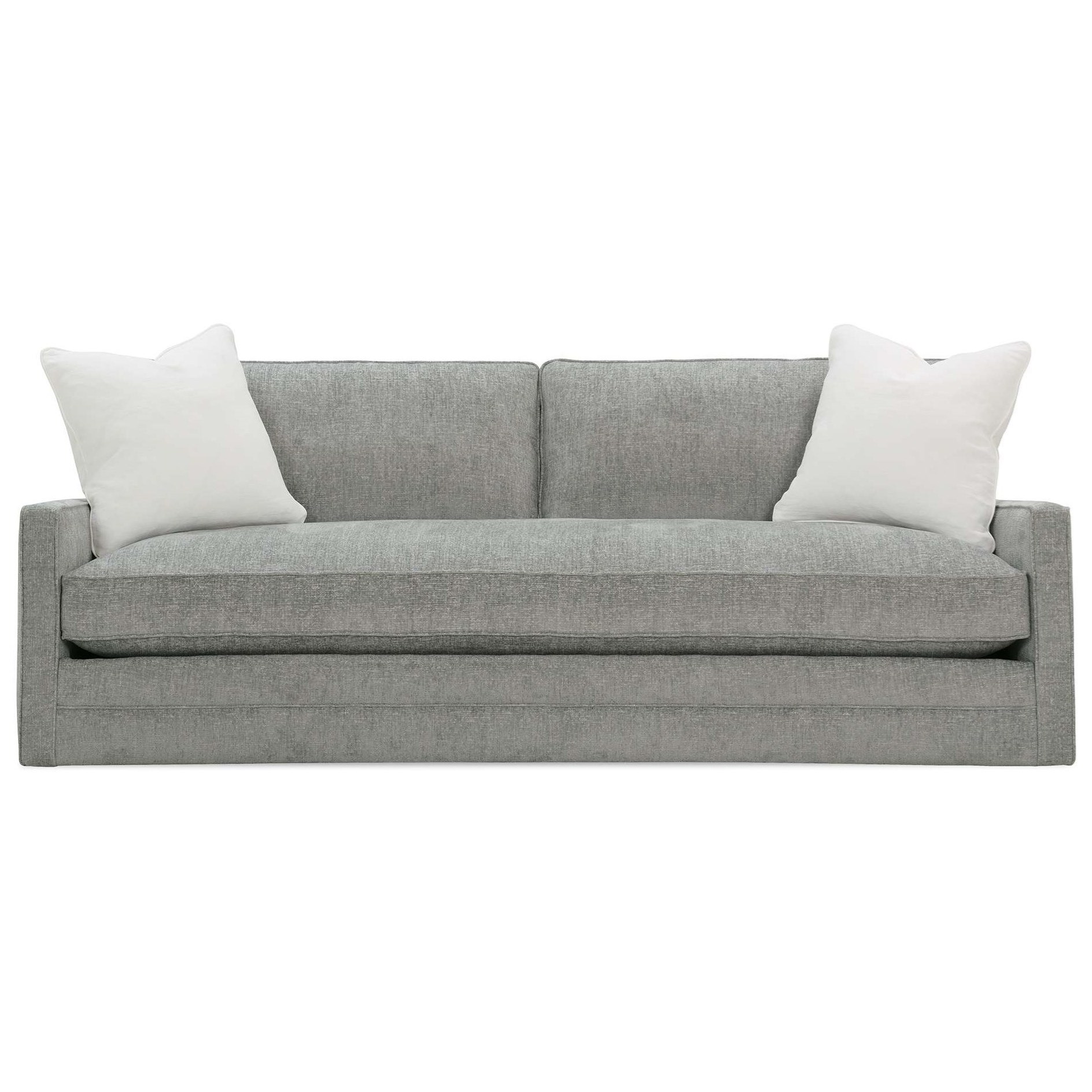single bench cushion sofa