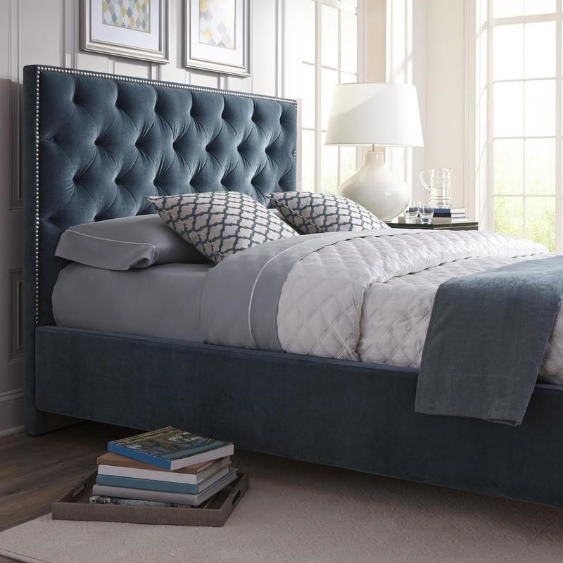 Rowe My Style Beds Hamilton 54 Queen Upholstered Bed Belfort Furniture Upholstered Beds
