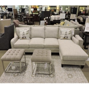 Rowe My Style Ii 4 Seat Sofa With Chaise Belfort Furniture Sofas