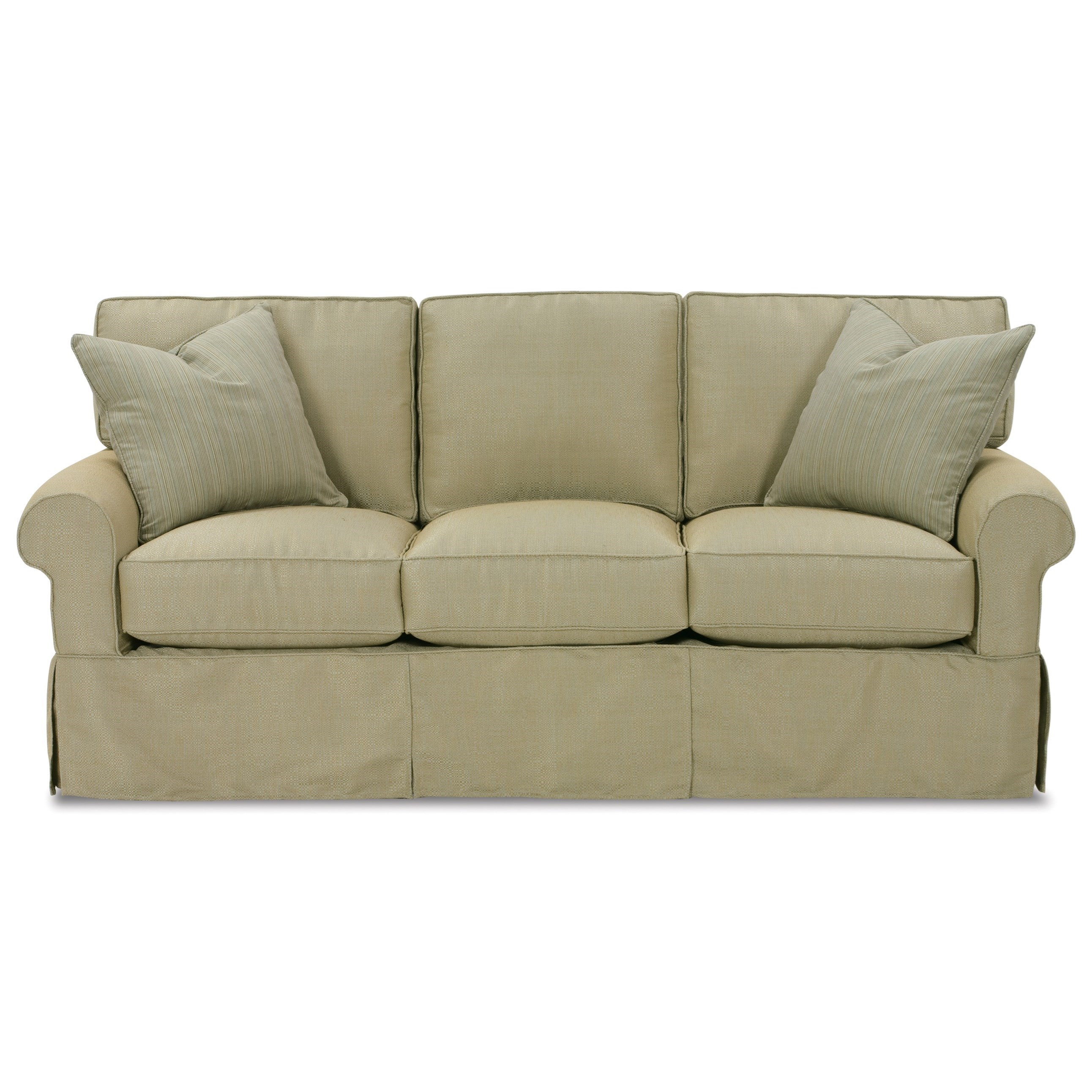 Rowe Nantucket A910 000 Casual Style Sofa With Two Accent Pillows