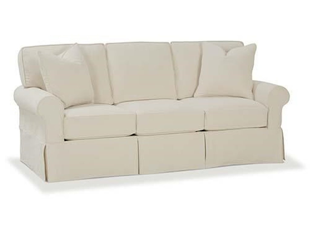 Nantucket Casual Sofa With Rolled Arms By Rowe At Sprintz Furniture