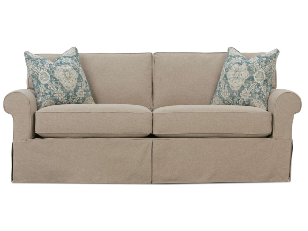 Rowe Nantucket Two Seat Casual Sofa With Rolled Arms Lindy S