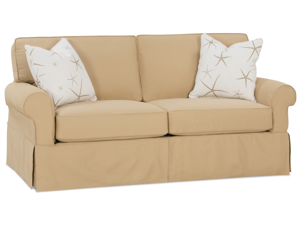 Rowe Nantucket Transitional Sleeper Sofa With Skirted Base Rooms Rowe Nantucket Transitional Sleeper Sofa