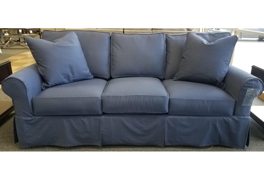 Rowe Nantucket A919q 000 Dv101 35 Navy Casual Queen Sleeper Sofa Queen Sleeper Sofa