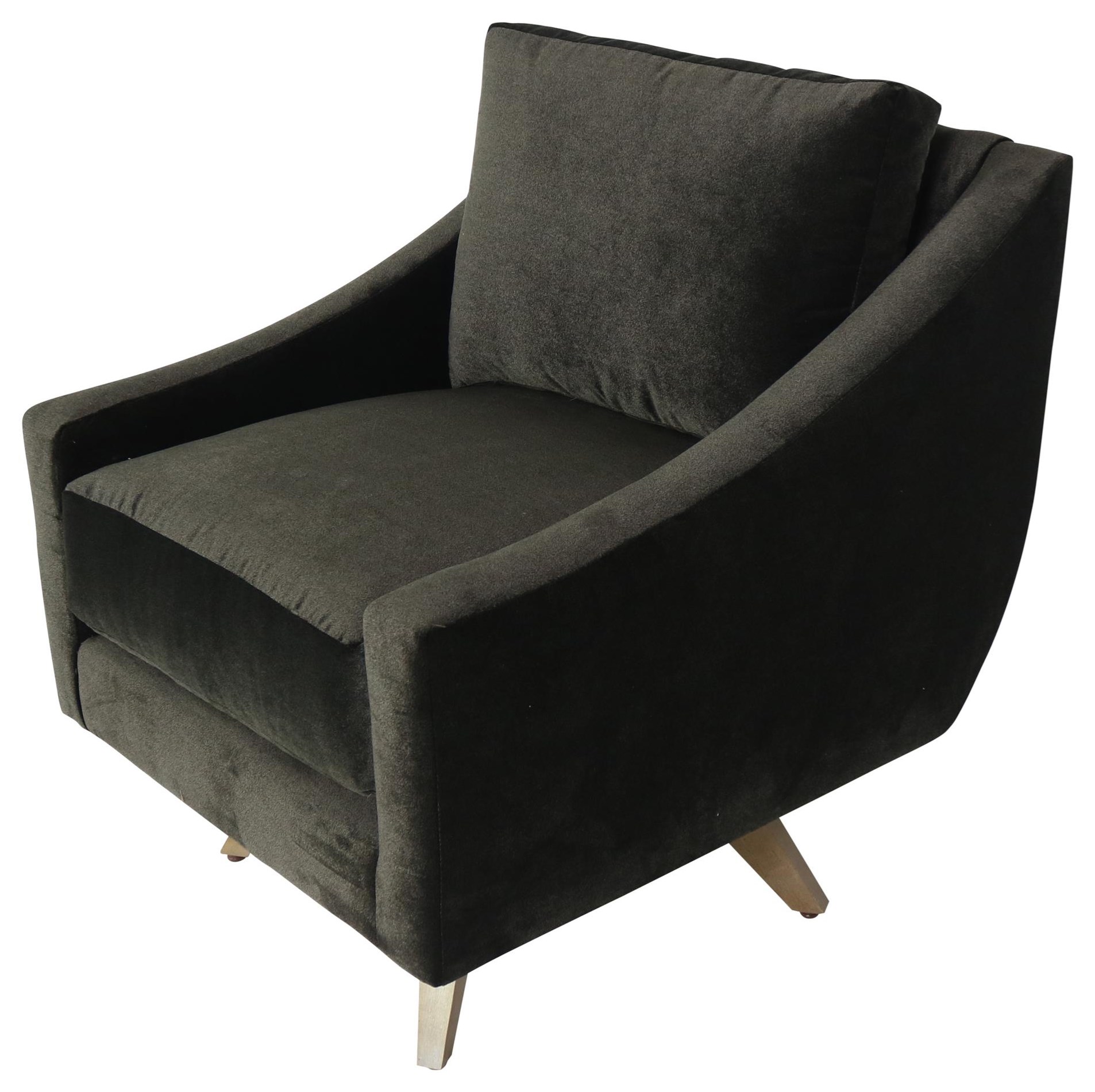 Rowe Nash Contemporary Swivel Chair Sprintz Furniture Upholstered Chairs