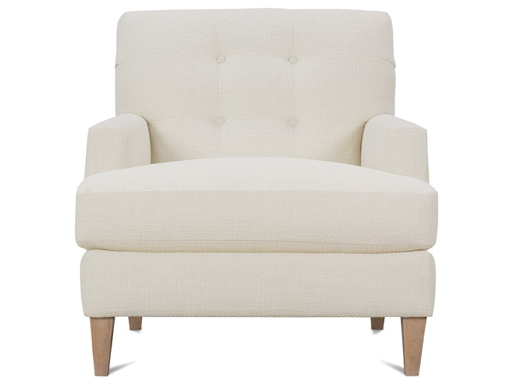 Rowe Macy P410 006 Contemporary Chair With Tufted Back Thornton Furniture Upholstered Chairs