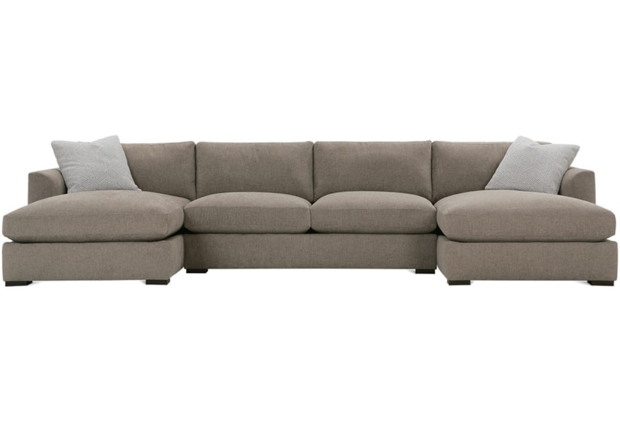 Rowe Derby Transitional Sectional Sofa With Tapered Arms Belfort Rowe Derby Transitional Sectional Sofa