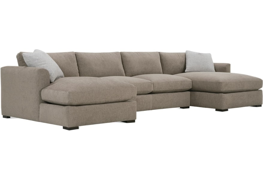 Rowe Derby Transitional Sectional Sofa With Tapered Arms Belfort Rowe Derby Transitional Sectional Sofa