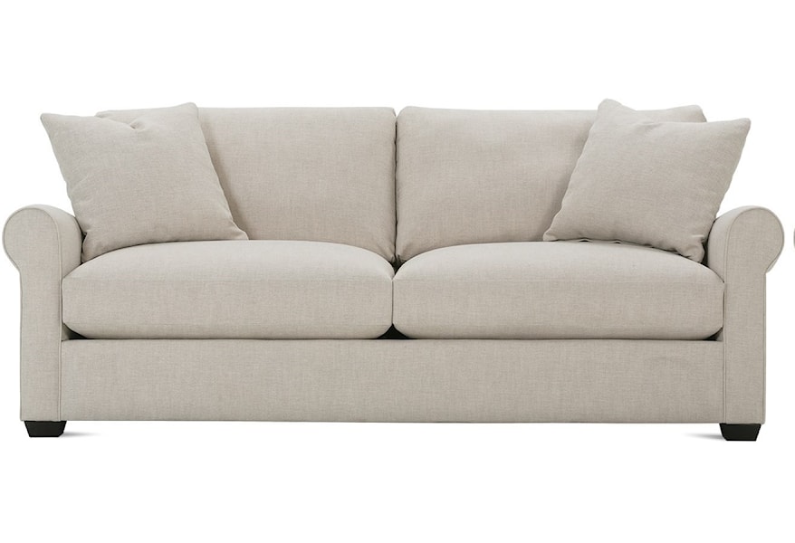 Rowe Aberdeen Transitional Sofa With Rolled Arms Belfort