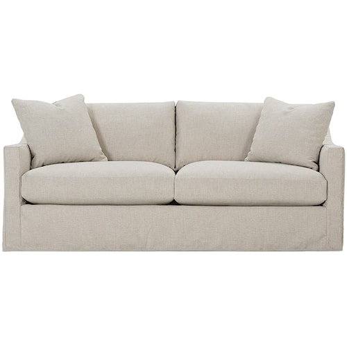 Rowe Bradford Transitional Sofa With Loose Pillow Back And Slipcover Rowe Bradford Transitional Sofa With Loose Pillow Back And Slipcover