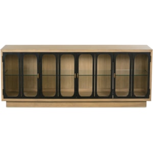 Rowe Remi Rr 10570 600 Contemporary Credenza With Glass Doors Baer S Furniture Storage Credenzas