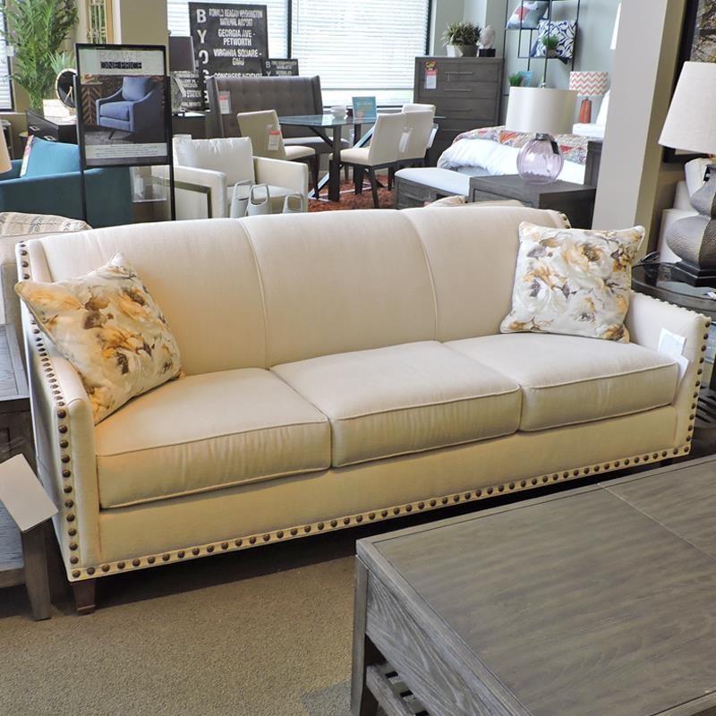 Rowe Rockford Sofa With Brass Nail Head Trim Belfort Furniture