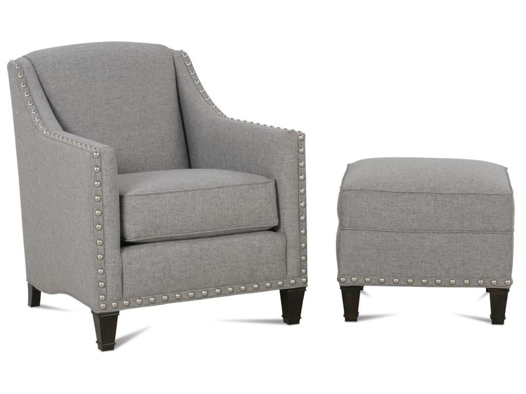 Rowe RockfordTraditional Upholstered Ottoman