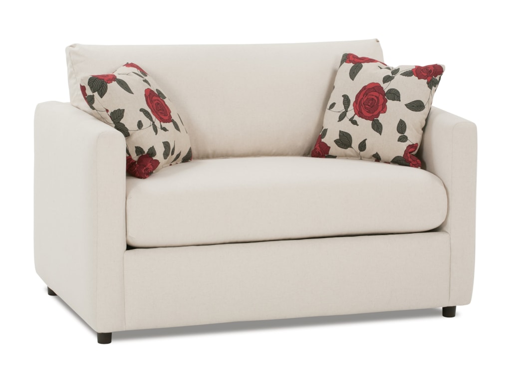 Rowe Stockdale Contemporary Twin Sleeper Chair Lindy S Furniture