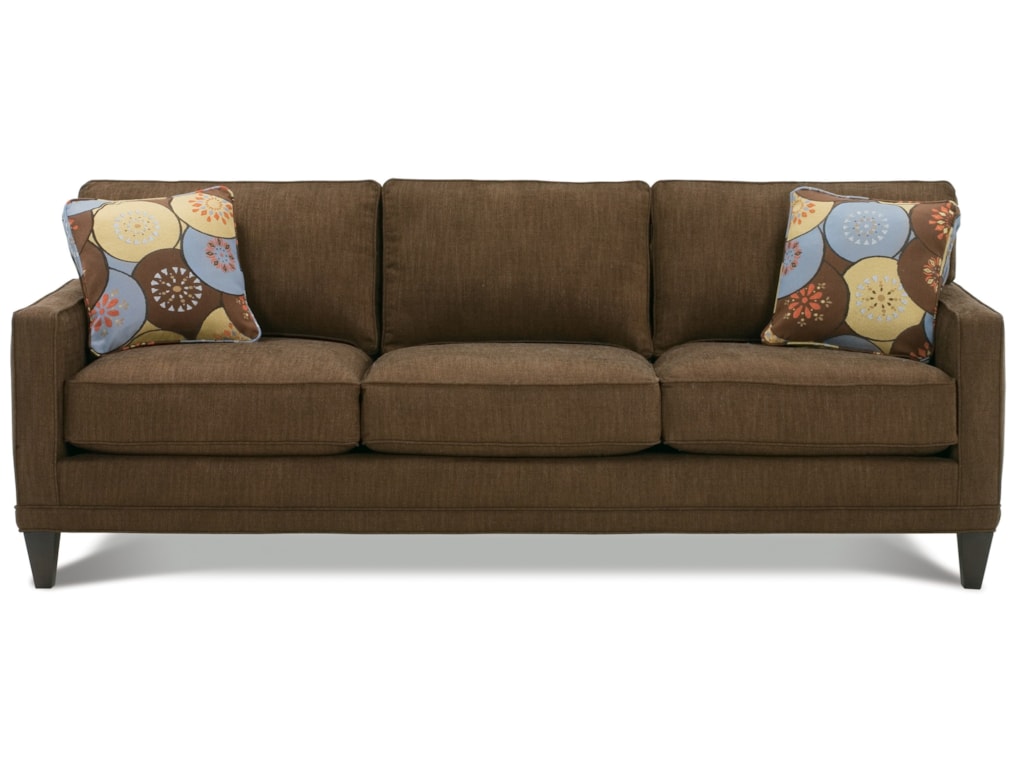 Rowe Townsend K620k 000 Customizable Fabric Sofa With Track Arms Rowe Townsend K620k 000 Customizable Fabric Sofa With Track Arms Wood Legs Hudson S Furniture Sofas