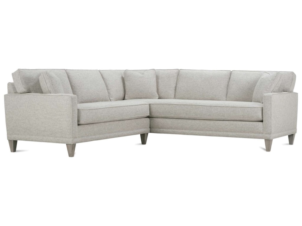 Rowe Townsend Contemporary Bench Seat Sectional Thornton