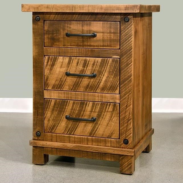Adirondack Rustic 3 Drawer Nightstand Stoney Creek Furniture