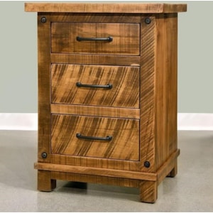 Adirondack Rustic 3 Drawer Nightstand Stoney Creek Furniture Night Stands