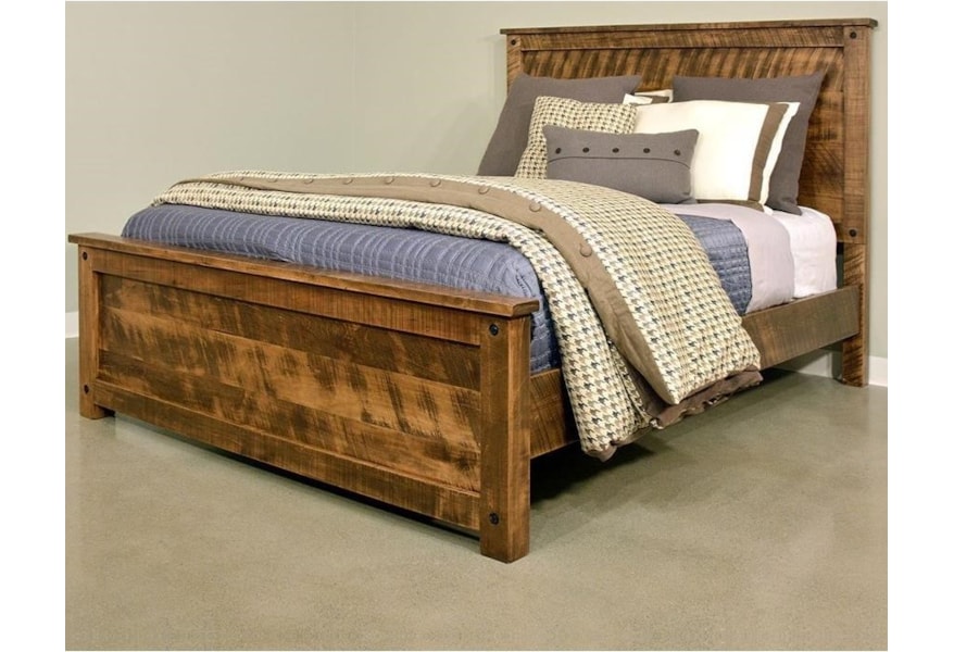 Adirondack Rustic Queen Bed Stoney Creek Furniture Panel Beds