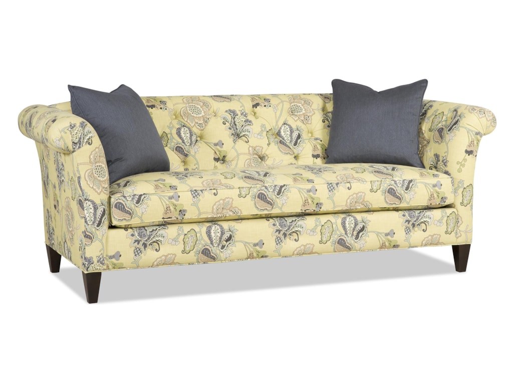 Sam Moore Astrid 7030 Traditional Bench Sofa With Tufted Back Dunk Sam Moore Astrid 7030 Traditional Bench Sofa With Tufted Back Dunk Bright Furniture