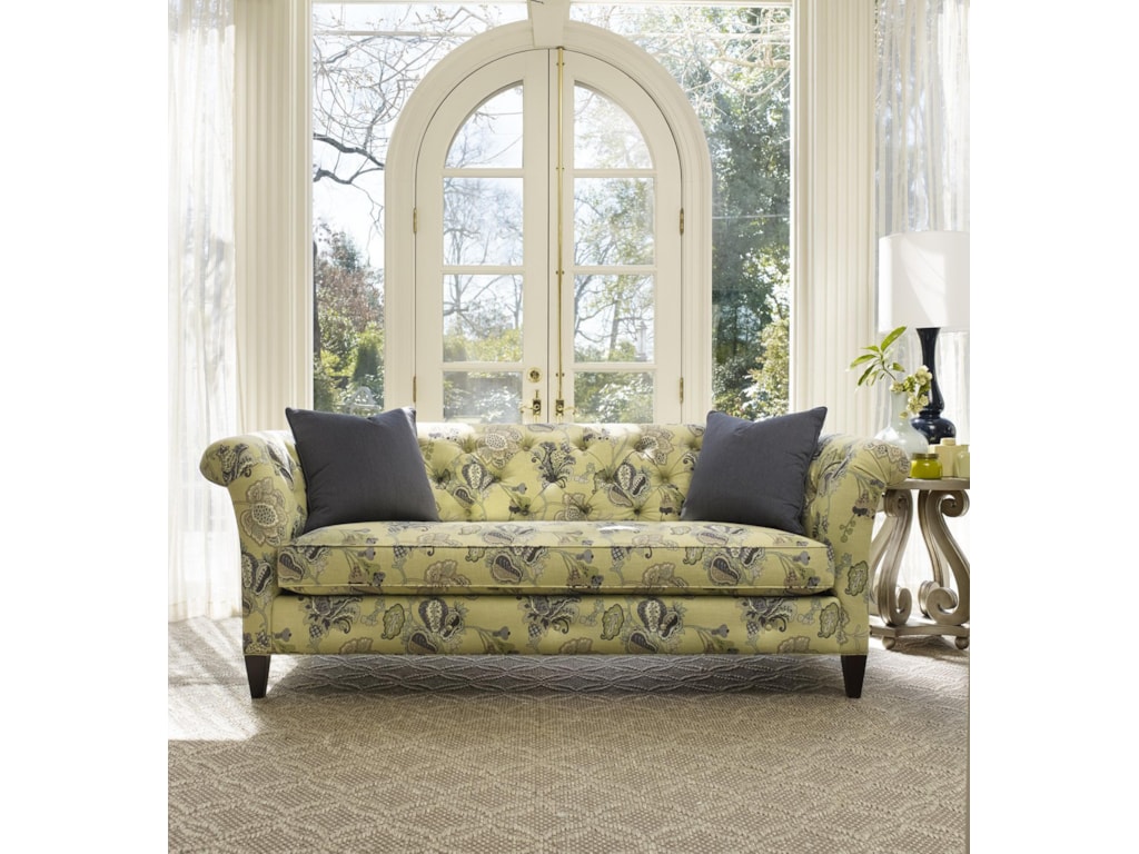 Astrid Traditional Bench Sofa With Tufted Back By Sam Moore At Dunk Bright Furniture