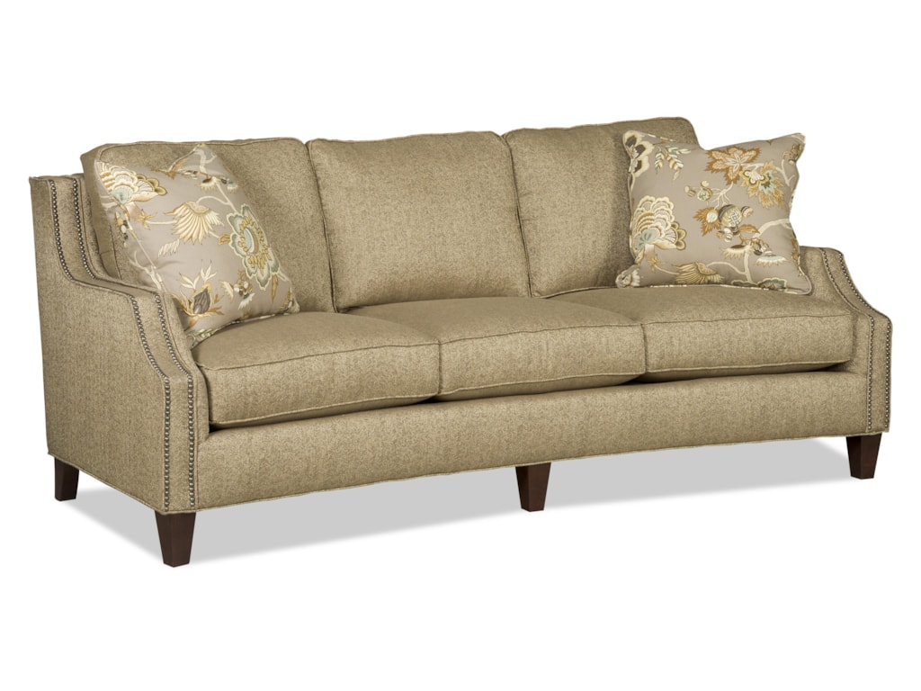 Austin Contemporary Three Over Sofa With Nailhead Trim By Sam Moore At Dunk Bright Furniture