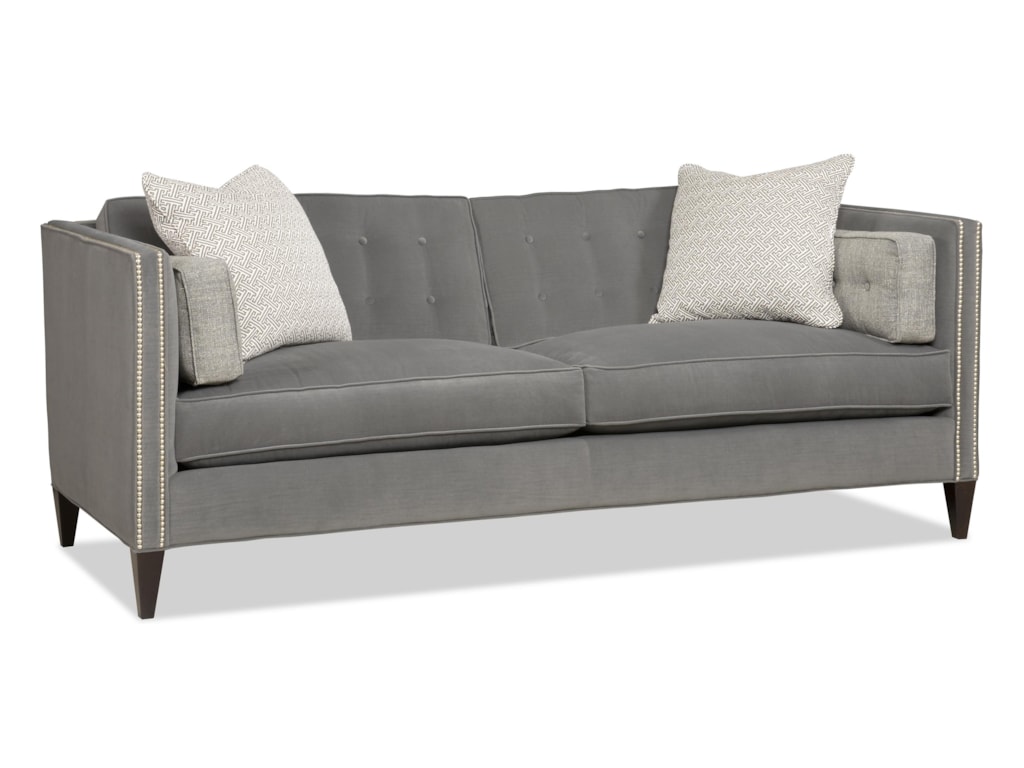 Sam Moore Eaton 7025 Contemporary Two Over Sofa With Nailhead Sam Moore Eaton2 Over 2 Sofa