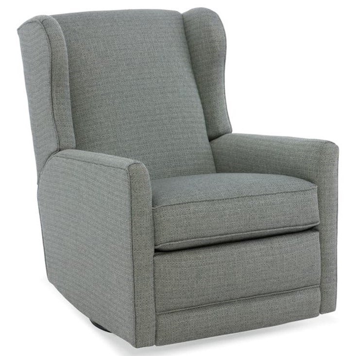 Sam Moore Jada Transitional Power Swivel Glider Recliner with Wingback